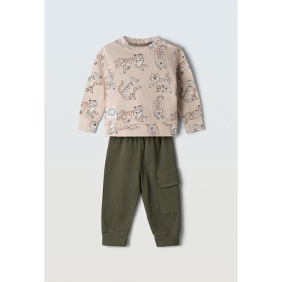 Baby jumpsuit set - khaki 18M
