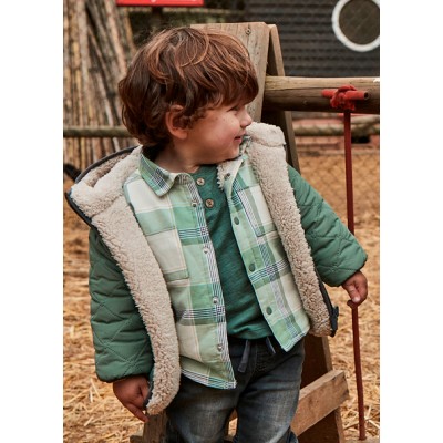 Πουκάμισο καρό επένδυση - ΠΡΑΣΙΝΟ 12M