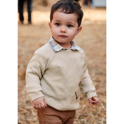Animal jersey - BEIGE 12M