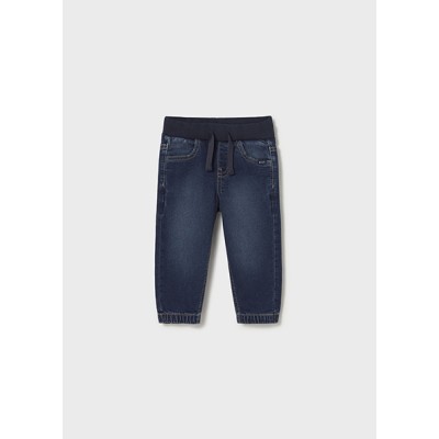 Παντελόνι soft denim jogger - ΤΖΙΝ ΣΚΟΥΡΟ 12M