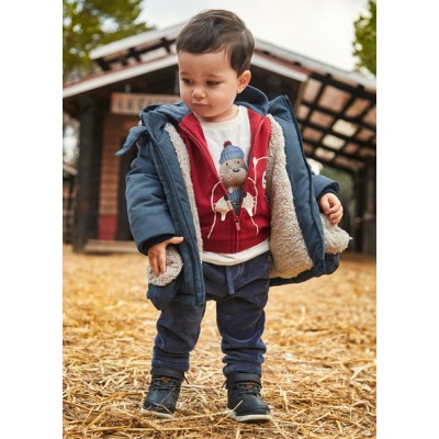 Corduroy long pants - BLUE 4Y