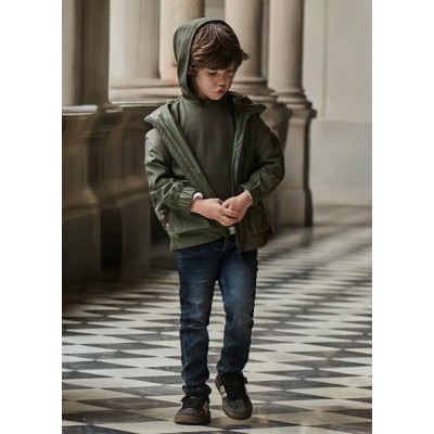 Soft denim 5-pocket pants - BLACK BLUE 6Y