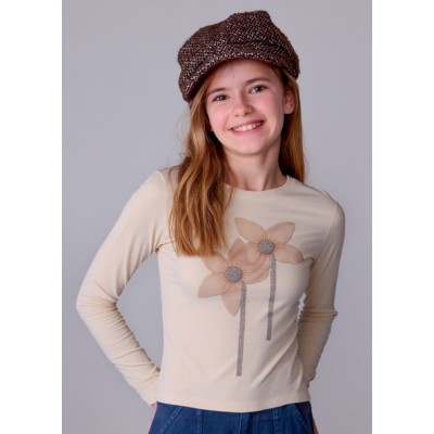 Long sleeve blouse with embroidery - MACIATO 12Y