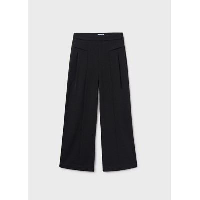 Wide leg long pants - BLACK 10Y