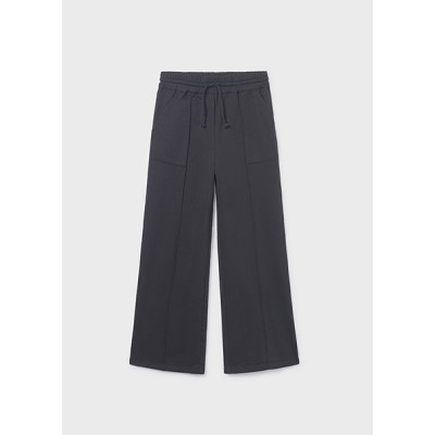 Wide leg sweatpants - BLACK 16Y