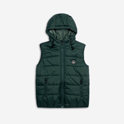 Sleeveless jacket - GREEN 8Y
