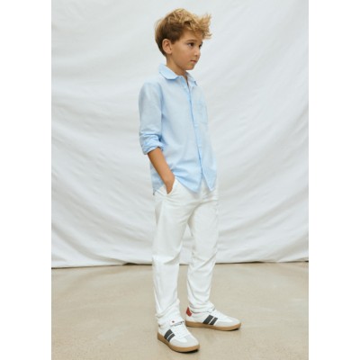 Basic chino pants - CREAM 12Y