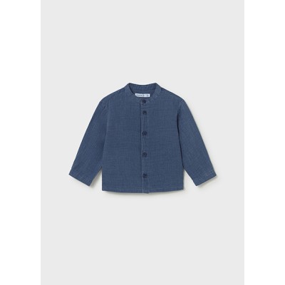 Long-sleeved denim shirt - BLUE 4Y