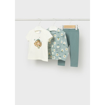 3-piece leggings set - MINT 4Y