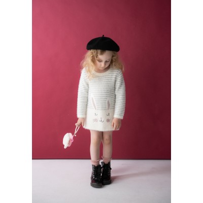 Φόρεμα πλεκτό - ΕΚΡΟΥ 6Y