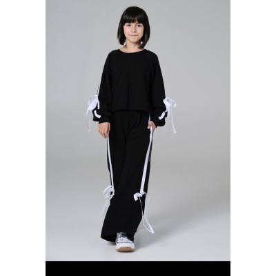 Footie set - BLACK 12Y