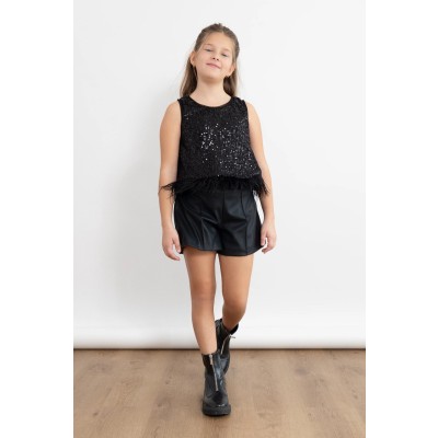 Σετ παγιέτα φτερά μαύρο - ΜΑΥΡΟ 11/12Y