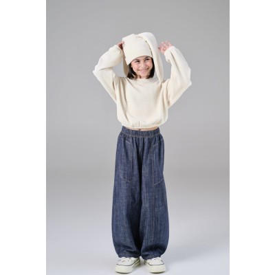 Denim look trousers - JEANS 10Y