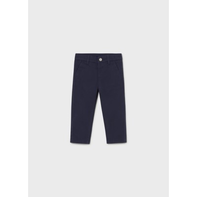 Παντελόνι chino καπαρτινέ βασικό - ΝΑΥΤΙΚΟ ΜΠΛΕ 12M