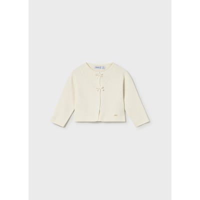 Long knitted cardigan - BEIGE 12M