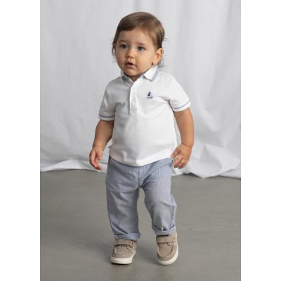 Seersucker pants - BLUE 12M