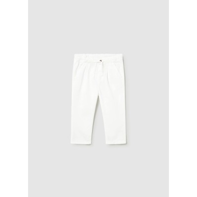 Παντελόνι λινό relaxed - ΛΕΥΚΟ 12M