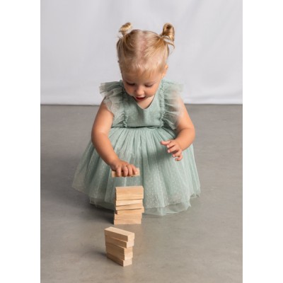 Tulle dress with ribbon - VERAMAN 12M