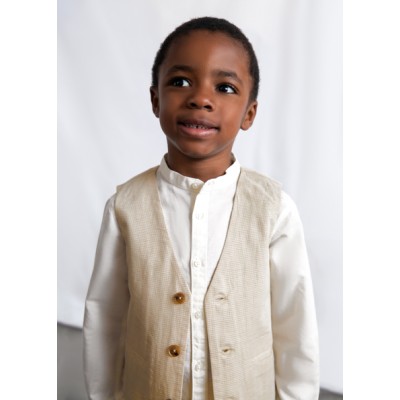 Γιλέκο λινό suiting - ΜΠΕΖ 7Y