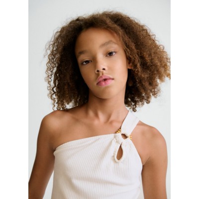 Channel strap blouse - ECRU 10Y