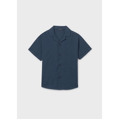 Πουκάμισο κοντομάνικο γιακάς - ΜΠΛΕ 14Y