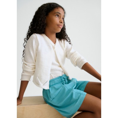 Ζακέτα πλεκτή λωρίδες - ΕΚΡΟΥ 8Y