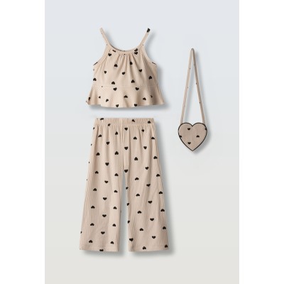 Σετ παντελόνα με τσαντάκι - ΜΠΕΖ 4Y