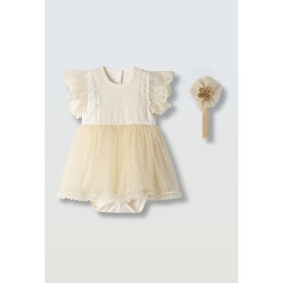 Lace dress - CREAM 9M