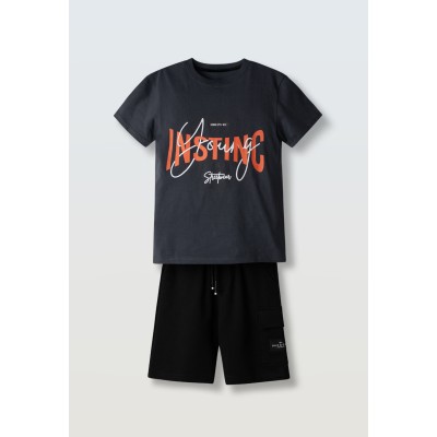 Σετ μακό - ΑΝΘΡΑΚΙ 14Y