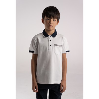Μπλούζα πόλο - ΛΕΥΚΟ 6Y