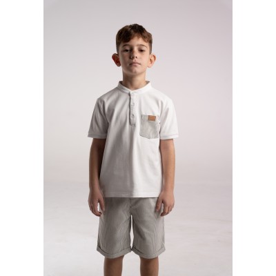 Σετ βερμούδα - ΛΕΥΚΟ 12Y