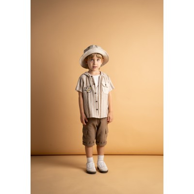 Set of 3 pcs. with shirt - CAMEL 2Y