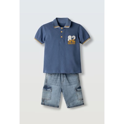 Σετ βερμούδ τζιν - ΑΝΘΡΑΚΙ 12Y