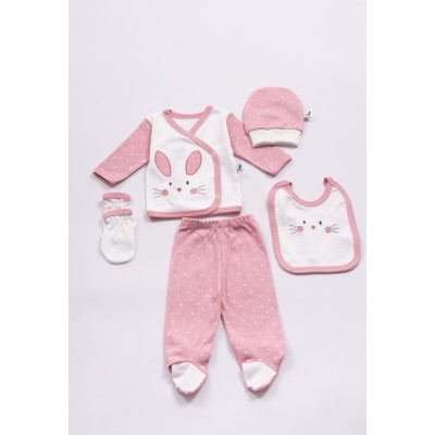 Σετ 5 τμχ. βρεφικό - ΣΑΠΙΟ ΜΗΛΟ 1M-3M