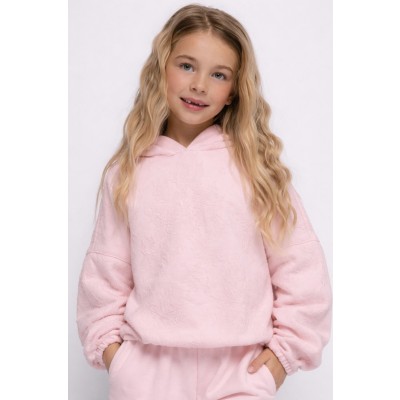 Pink lace sweatshirt set - РОZ 3/4Y