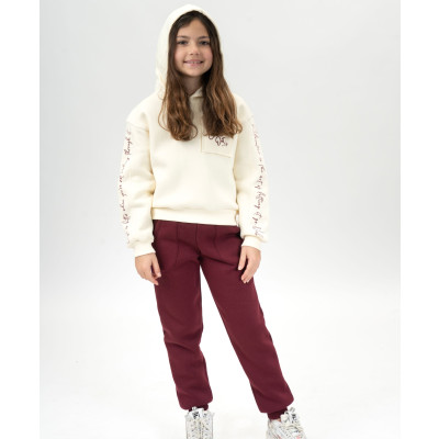 Sweatshirt tracksuit set - CREAM 10Y