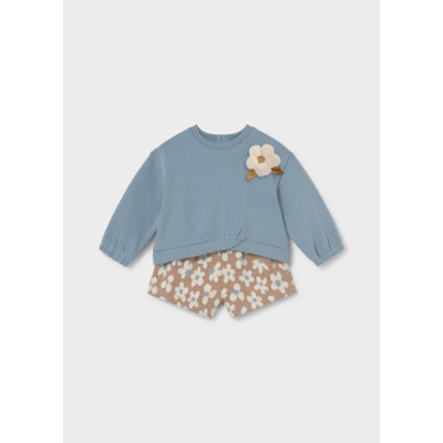 Maco jacquard Bermuda shorts set - SILVER 18M