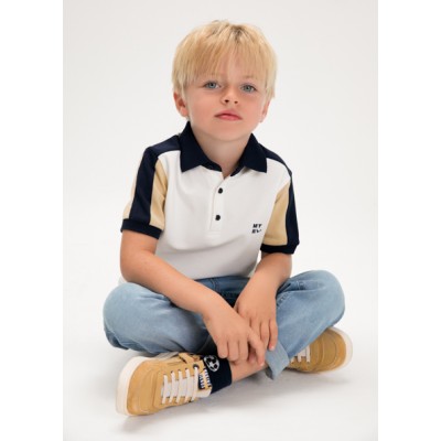 Πόλο κοντομάνικο συνδυασμένο - ΚΡΕΜ 8Y