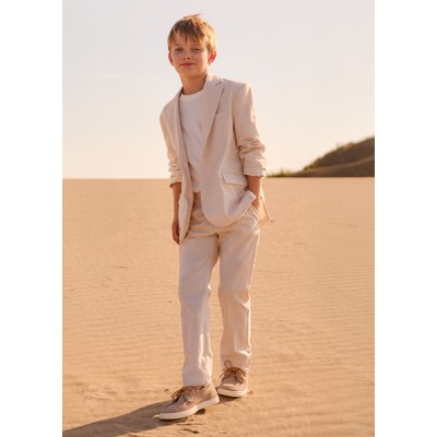 Linen suiting pants - BEIGE 10Y