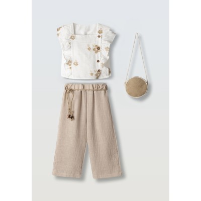 Pants set with bag - CAMEL 4Y