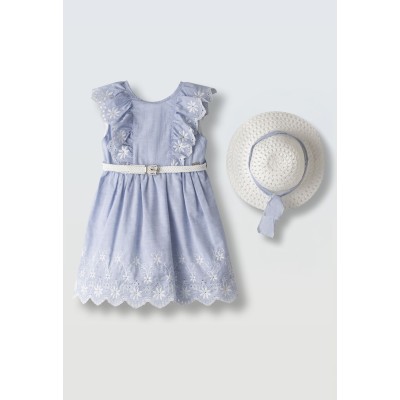Dress with hat - BLUE 2Y