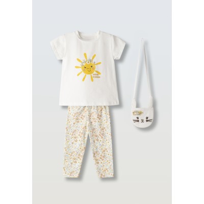 Leggings set with bag - WHITE 2Y