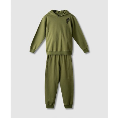 Σετ φόρμα αχνούδιαστη για αγόρια - ΧAKI 14Y