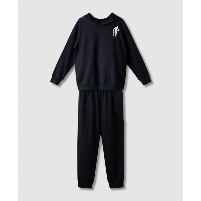 Σετ φόρμα αχνούδιαστη για αγόρια - ΜΠΛΕ 6Y