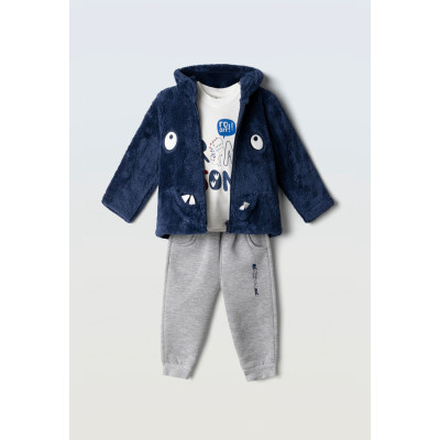3pcs baby set - BLUE 2Y