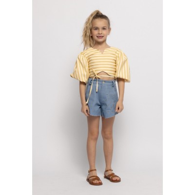 Σορτσάκι   με τρουκς τζιν - ΤΖΙΝ ΣΚΟΥΡΟ 9/10Y