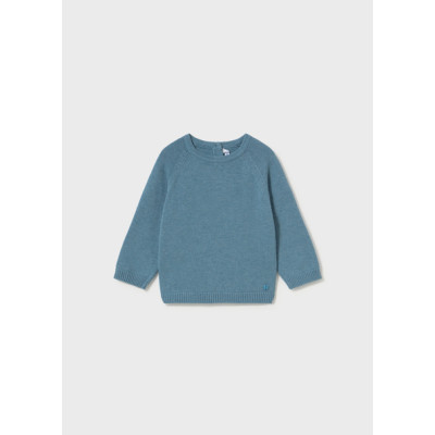 Basic round collar jersey - PETROL 18M