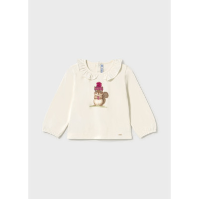 Long-sleeved blouse - CREAM 18M