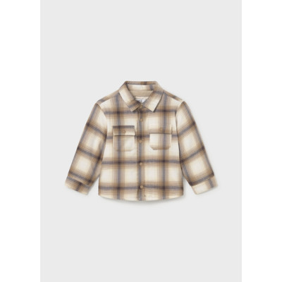 Plaid lined shirt - BEIGE 9M