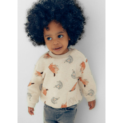 Patterned sweater - BEIGE 18M